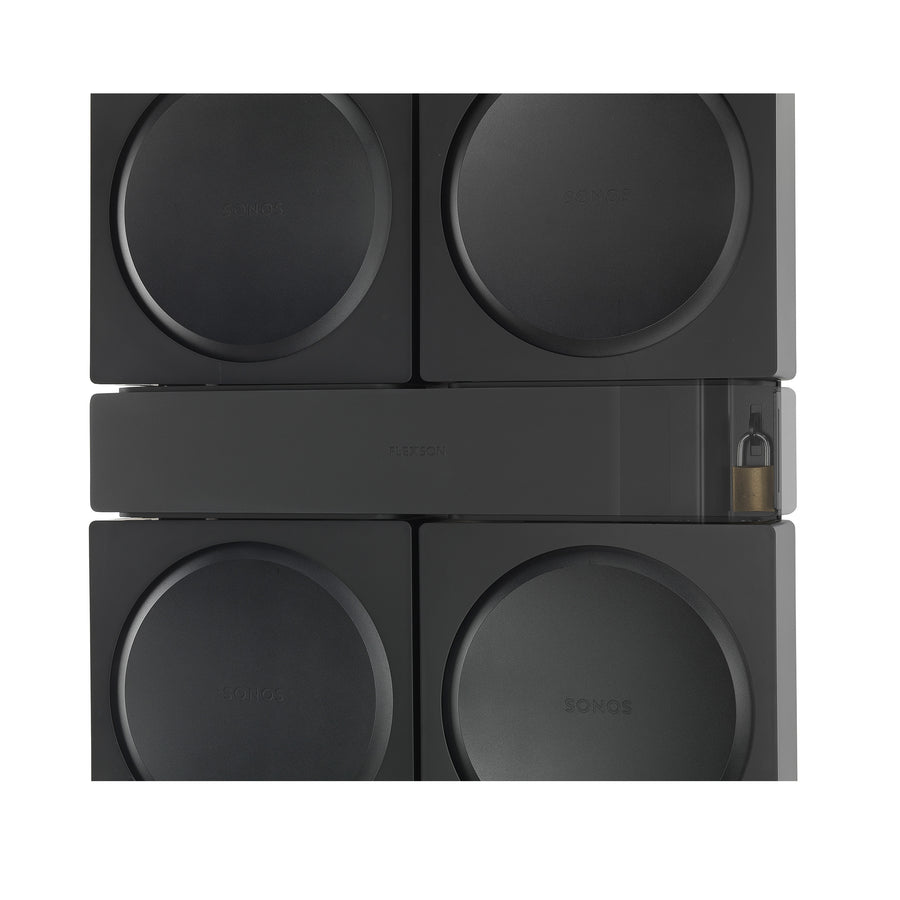 4 Sonos Amps Wall Mount