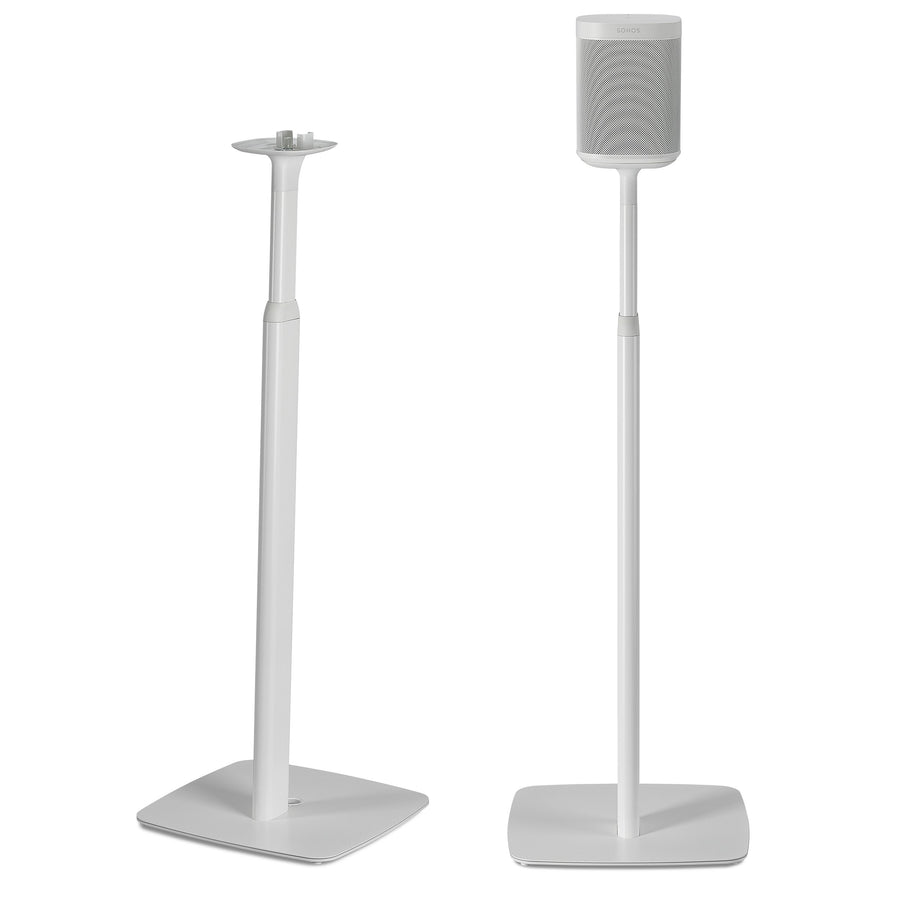Sanus Adjustable Height Speaker Stands For Sonos One Play1 And Play3 Speakers Pair White